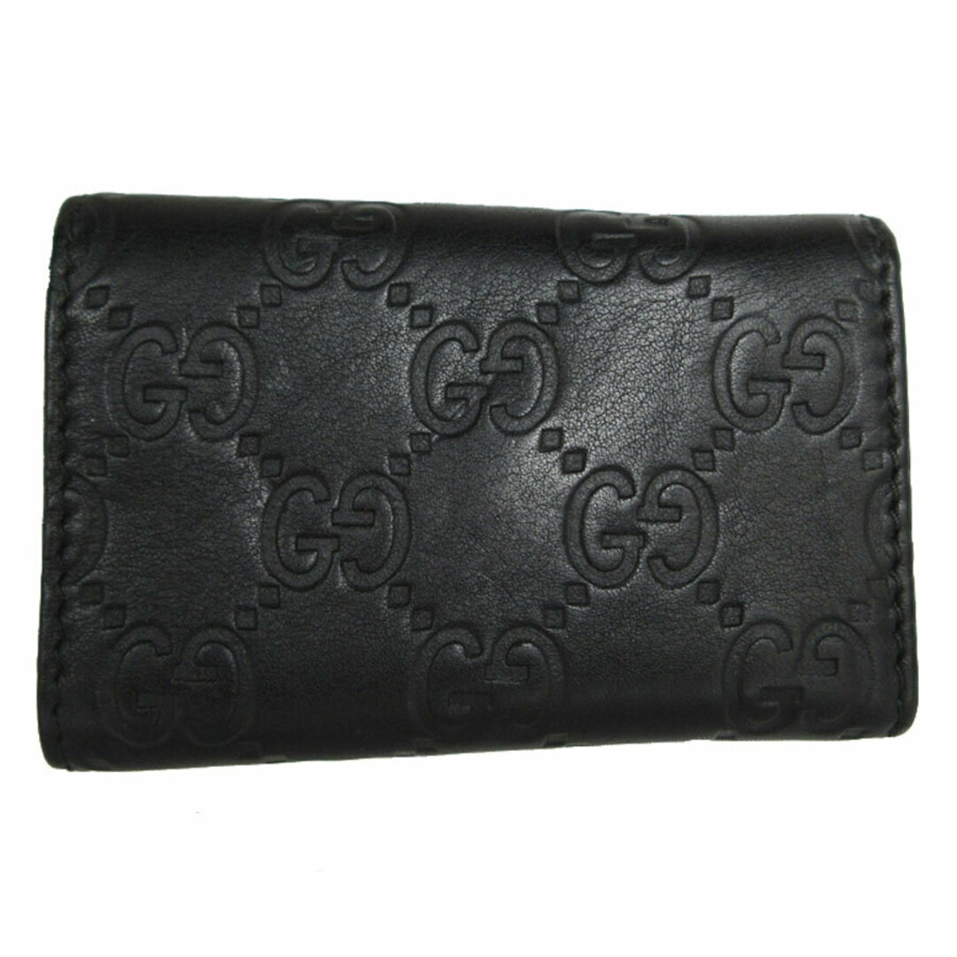 GUCCI - グッチ GUCCI キーケース レザー ブラック ユニセックス GUCCI - グッチ GUCCI キーケース レザー ブラック ユニセックス