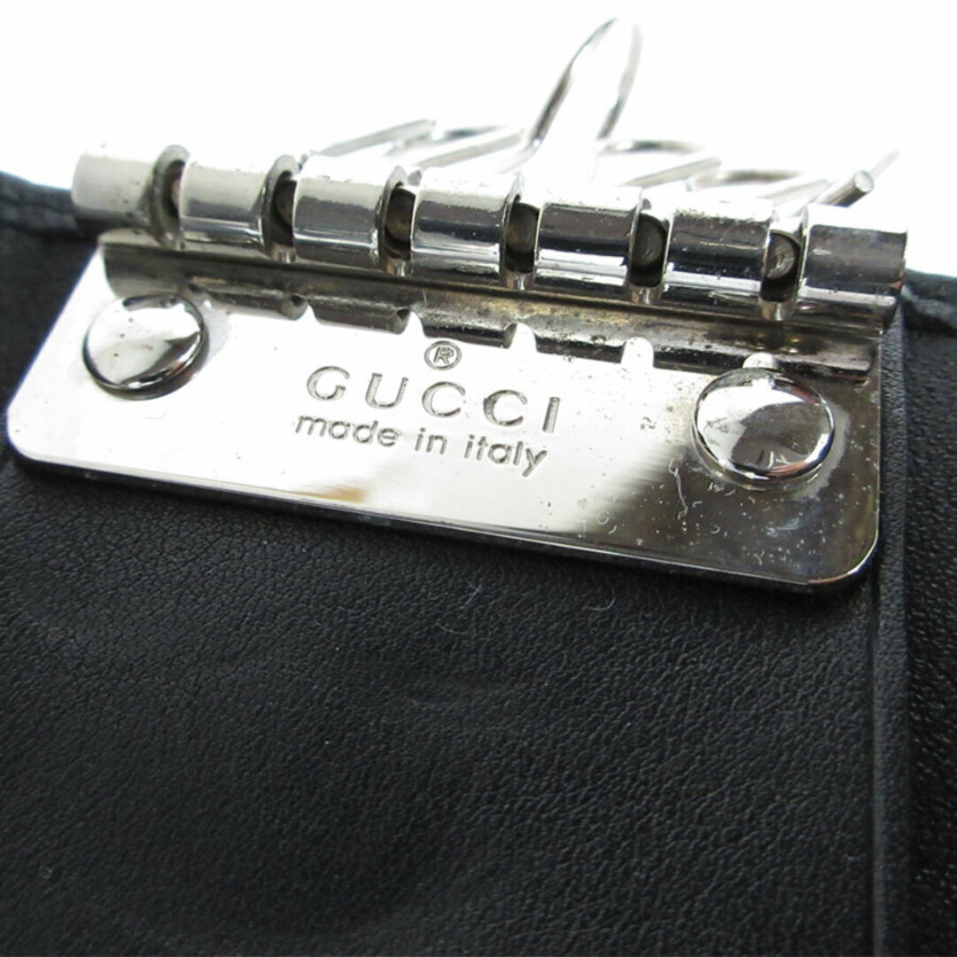 GUCCI - グッチ GUCCI キーケース レザー ブラック ユニセックス GUCCI - グッチ GUCCI キーケース レザー ブラック ユニセックス