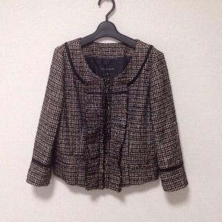 ジルスチュアート(JILLSTUART)のJILLSTUART ツイードジャケット(ノーカラージャケット)