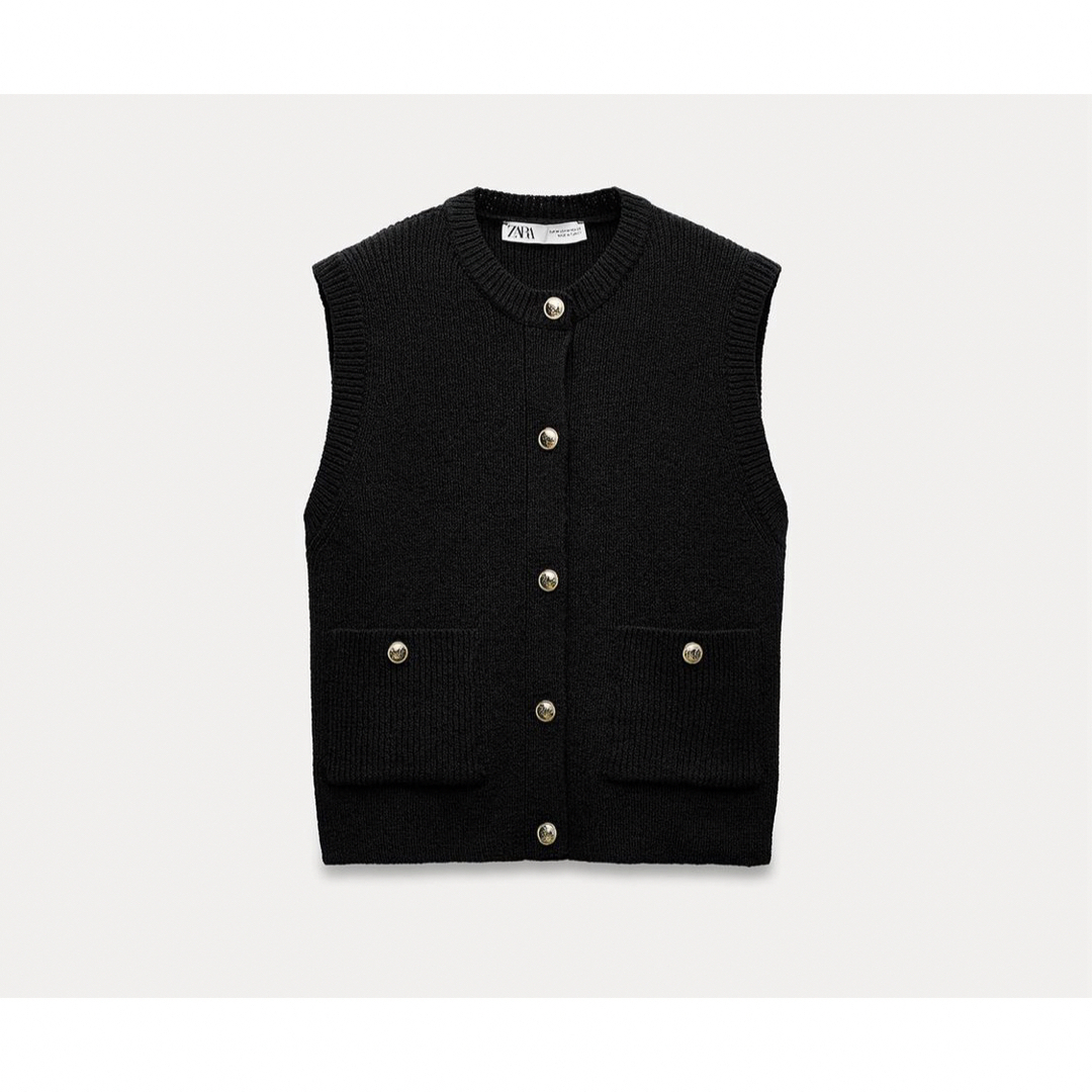 ZARA - ZARA ニットベスト ネイビー Mの通販 by lilyy's shop ZARA - ZARA ニットベスト ネイビー Mの通販 by lilyy's shop
