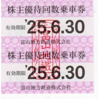 4枚：富山地方鉄道　株主優待(その他)
