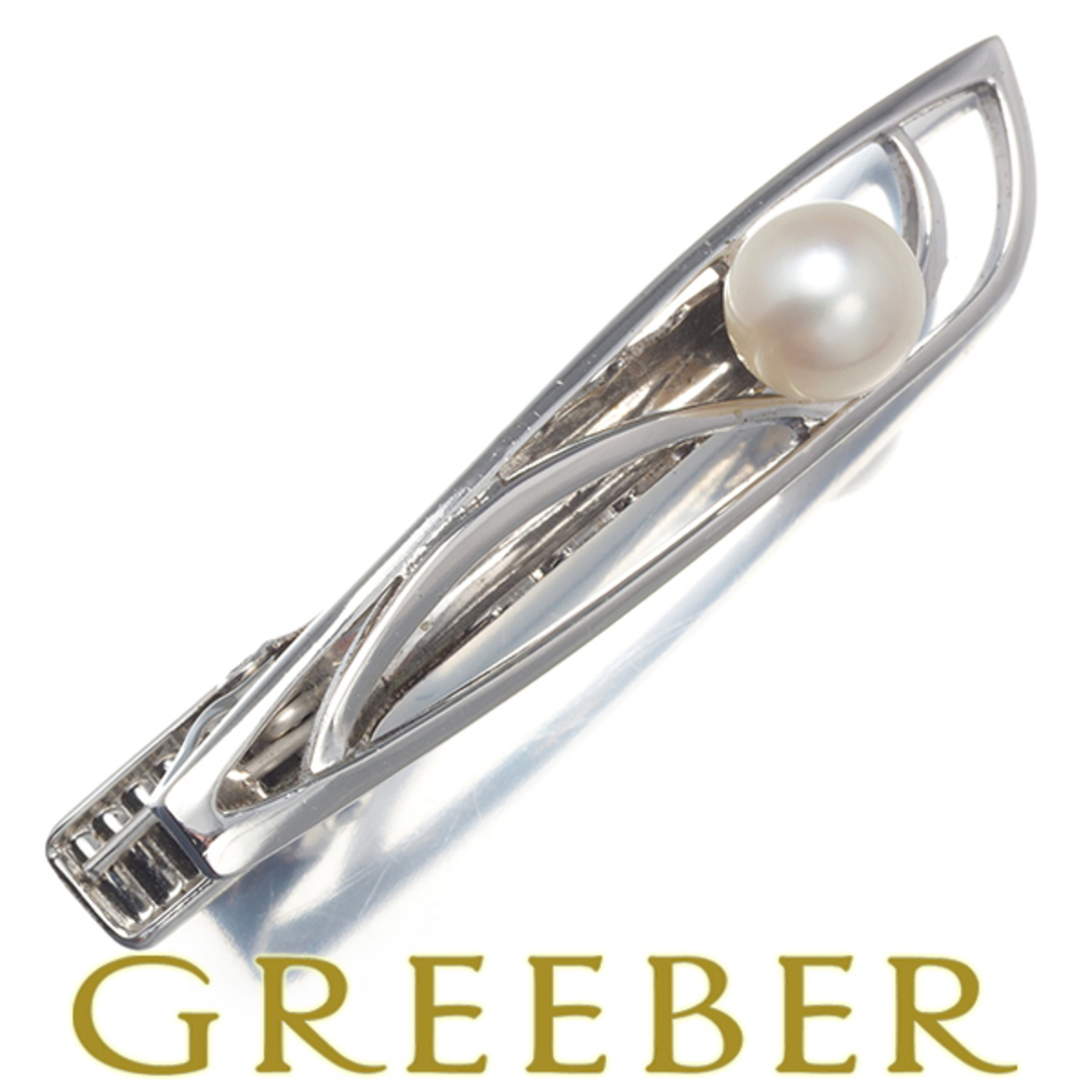 流行に MIKIMOTO - ミキモト ネクタイピン パール 真珠 7.8mm シルバー その他