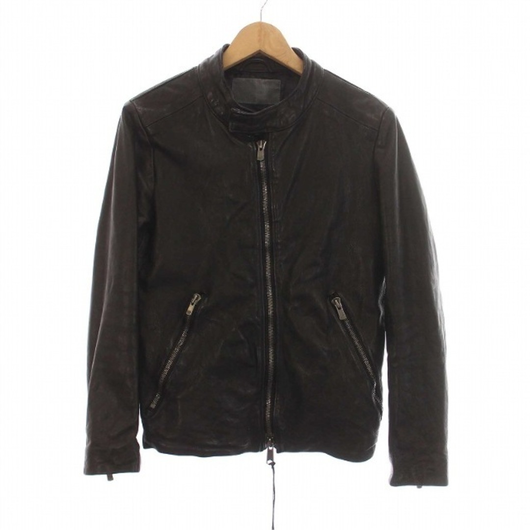 ACANTHUS シングルライダース ジャケット 革ジャン カウレザー S ACANTHUS シングルライダース ジャケット 革ジャン カウレザー S