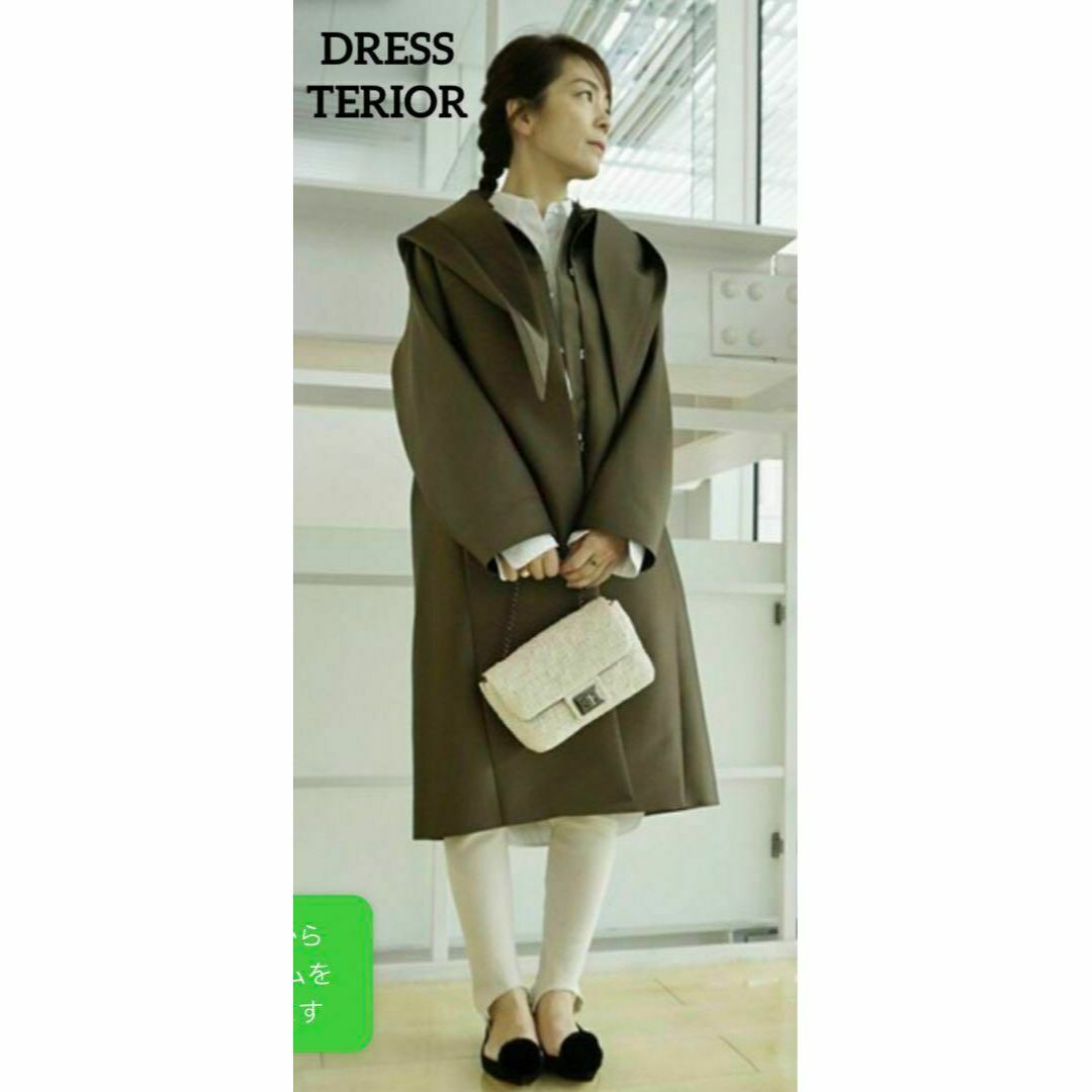 DRESSTERIOR - ドレステリア 定価6.5万 2way シルクツイルフード DRESSTERIOR - ドレステリア 定価6.5万 2way シルクツイルフード