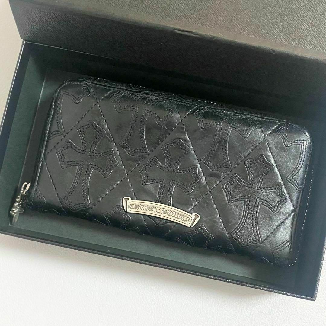 Chrome Hearts - CHROME HEARTS / REC F ZIP キルテッド 長財布 Chrome Hearts - CHROME HEARTS / REC F ZIP キルテッド 長財布
