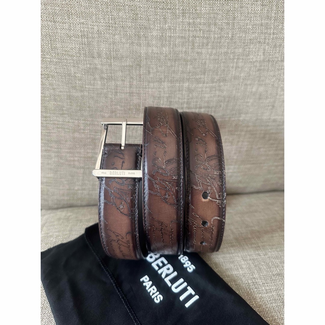 BERLUTI - 特注15万 ベルルッティ スクリットレザー ベルト 全面 BERLUTI - 特注15万 ベルルッティ スクリットレザー ベルト 全面