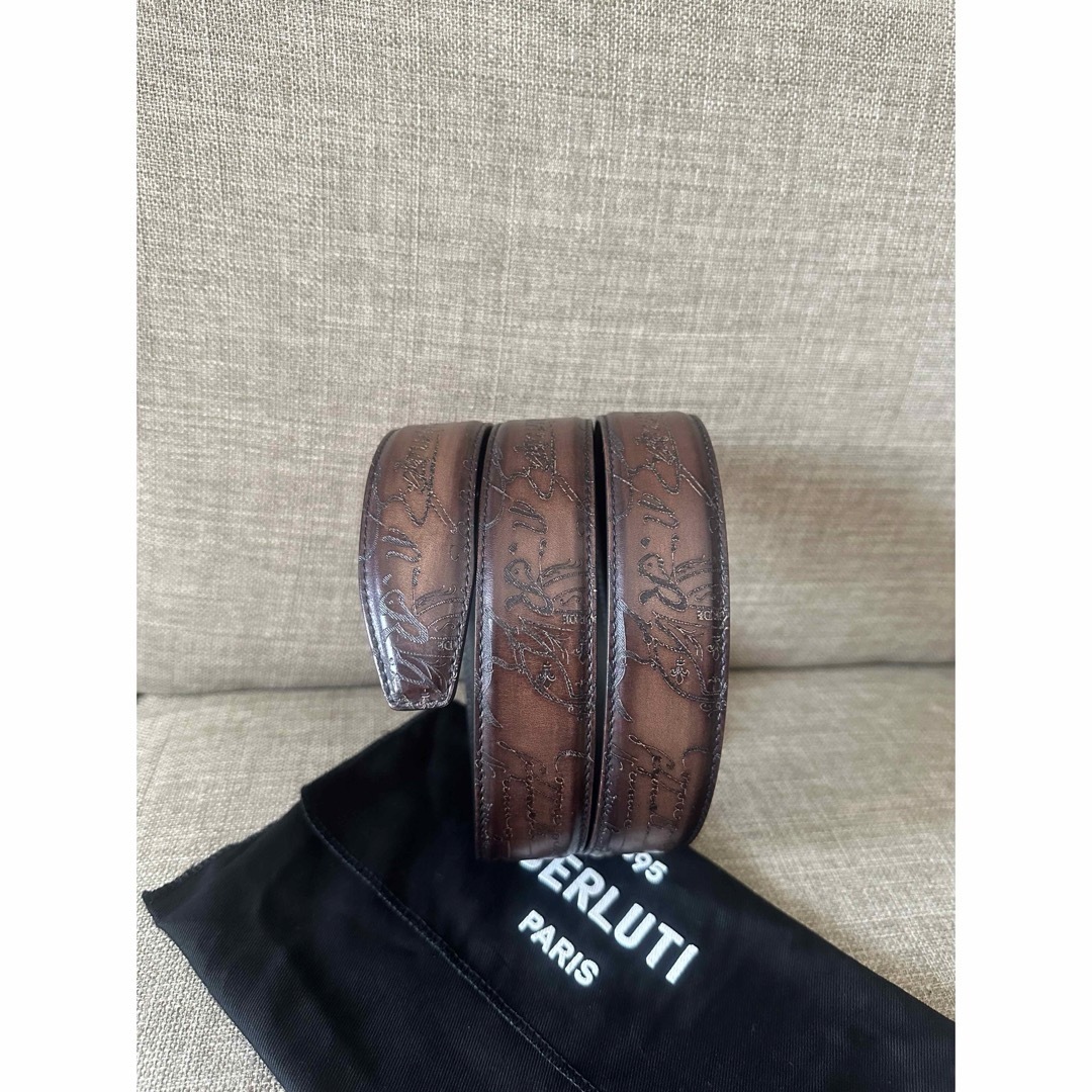 BERLUTI - 特注15万 ベルルッティ スクリットレザー ベルト 全面 BERLUTI - 特注15万 ベルルッティ スクリットレザー ベルト 全面