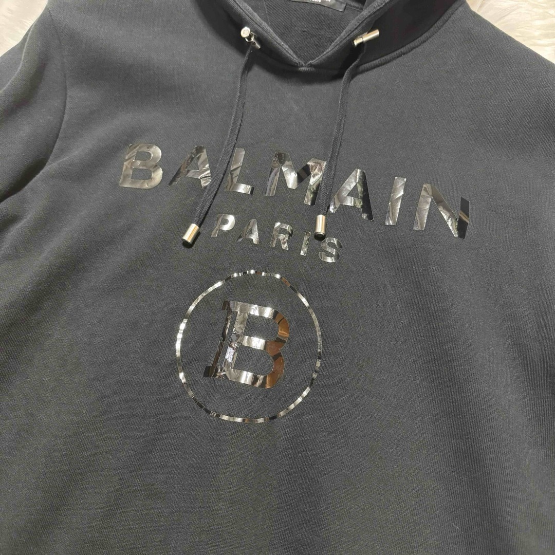 BALMAIN - 本物 バルマンオム 新Bロゴ サイドZIP パーカー プル BALMAIN - 本物 バルマンオム 新Bロゴ サイドZIP パーカー プル