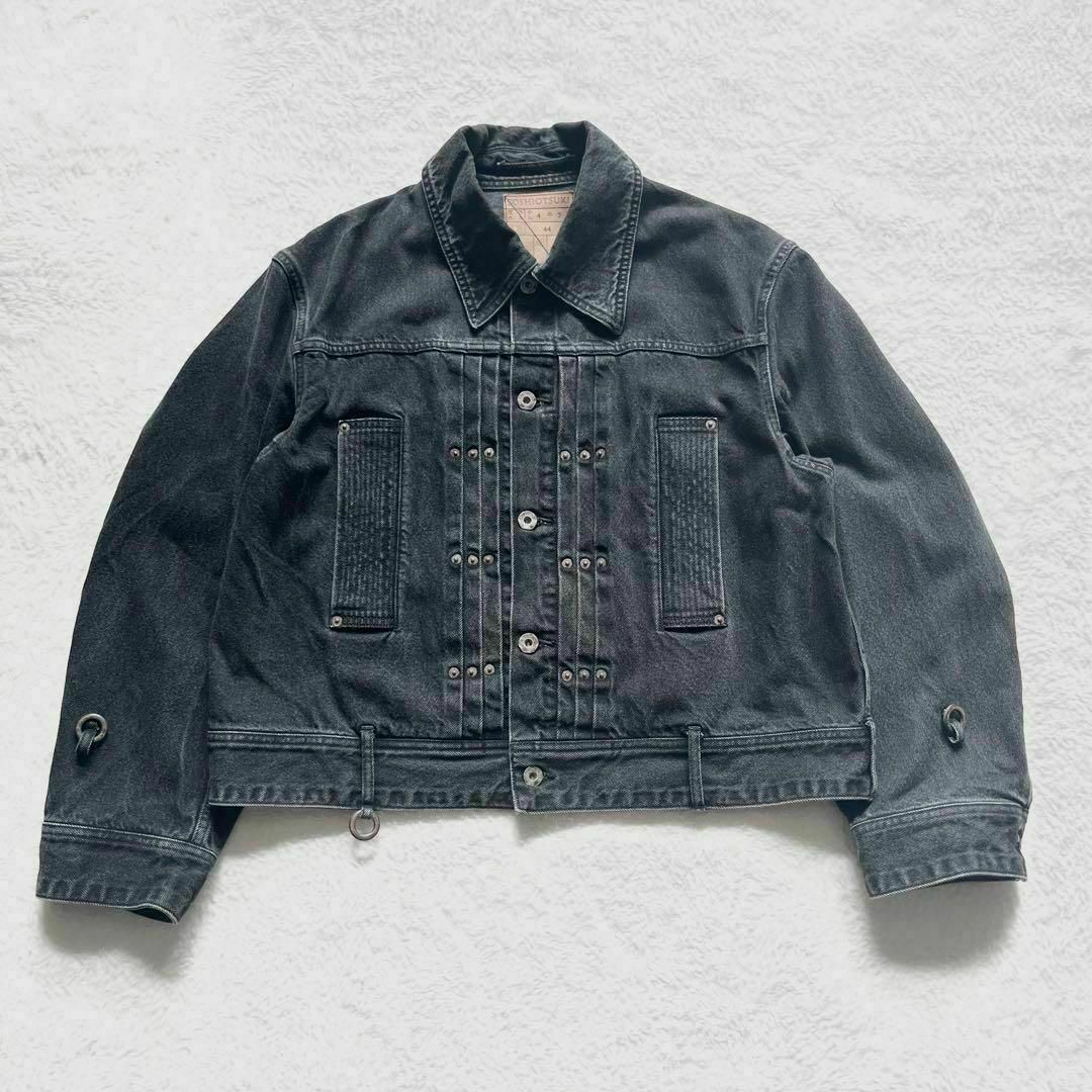 ソウシオオツキ BDH デニムジャケット ウォッシュ加工 黒 22AW ソウシオオツキ BDH デニムジャケット ウォッシュ加工 黒 22AW