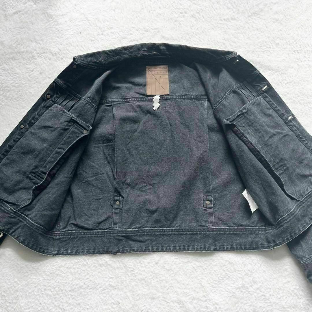 ソウシオオツキ BDH デニムジャケット ウォッシュ加工 黒 22AW ソウシオオツキ BDH デニムジャケット ウォッシュ加工 黒 22AW