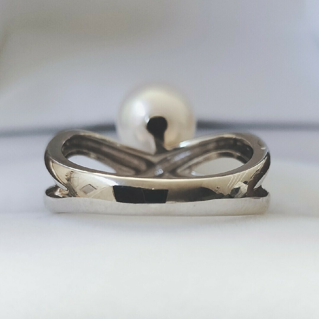 MIKIMOTO - ミキモト パール あこや真珠 リング Pt950 7.5mm 7.1 MIKIMOTO - ミキモト パール あこや真珠 リング Pt950 7.5mm 7.1