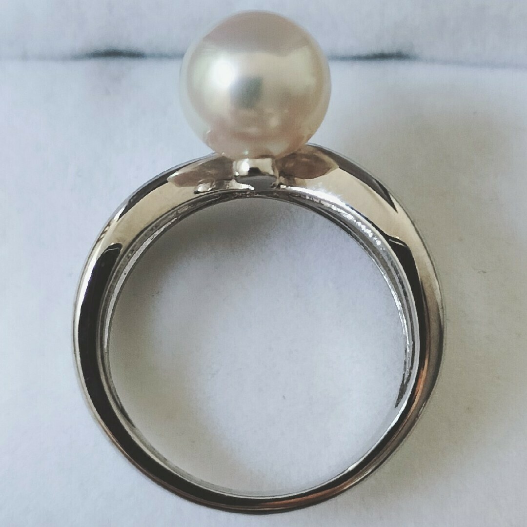 MIKIMOTO - ミキモト パール あこや真珠 リング Pt950 7.5mm 7.1 MIKIMOTO - ミキモト パール あこや真珠 リング Pt950 7.5mm 7.1