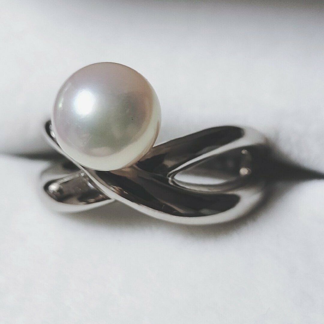 MIKIMOTO - ミキモト パール あこや真珠 リング Pt950 7.5mm 7.1 MIKIMOTO - ミキモト パール あこや真珠 リング Pt950 7.5mm 7.1