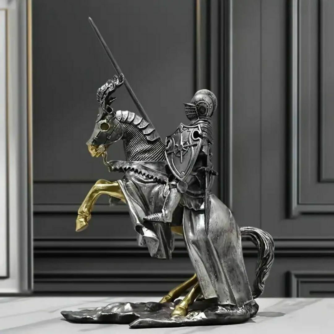 置物 オブジェ 兵士 ヨーロッパ 北欧 騎士 馬 モダン 樹脂 装飾 置物 オブジェ 兵士 ヨーロッパ 北欧 騎士 馬 モダン 樹脂 装飾