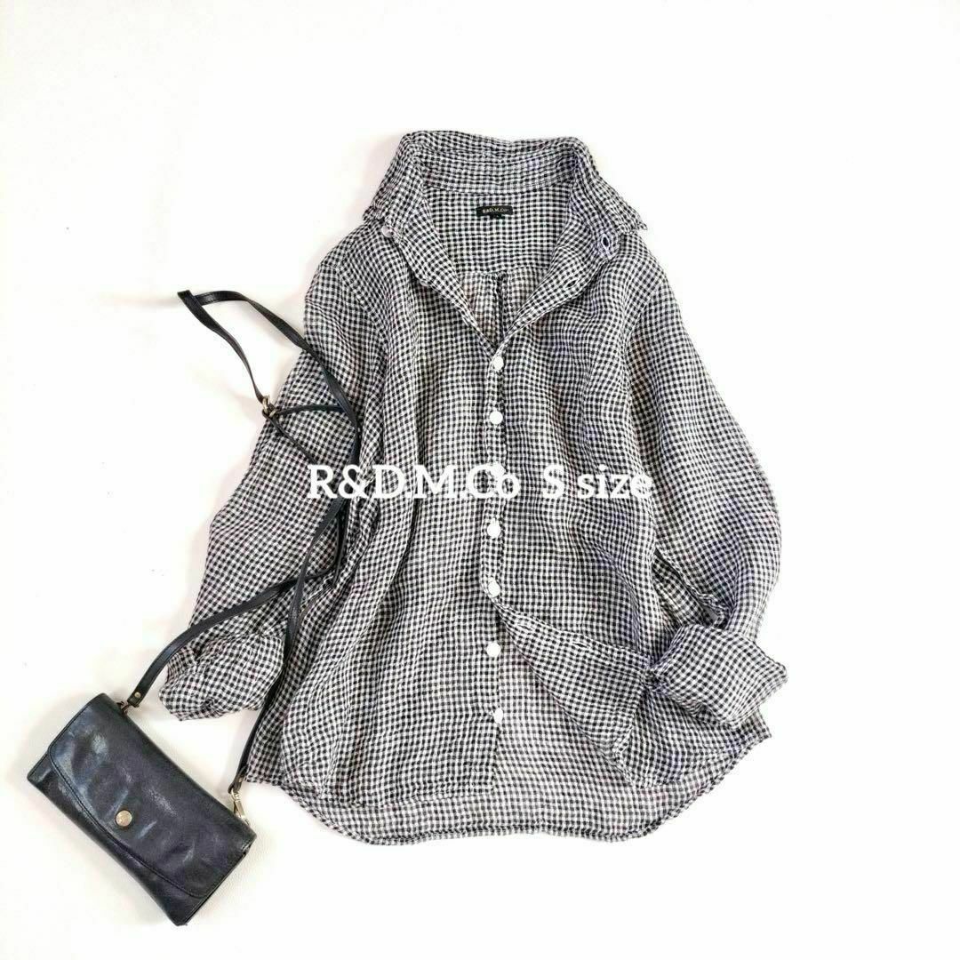 R&D.M.Co オールドマンズテーラーリネンシャツ S ギンガムチェック R&D.M.Co オールドマンズテーラーリネンシャツ S ギンガムチェック
