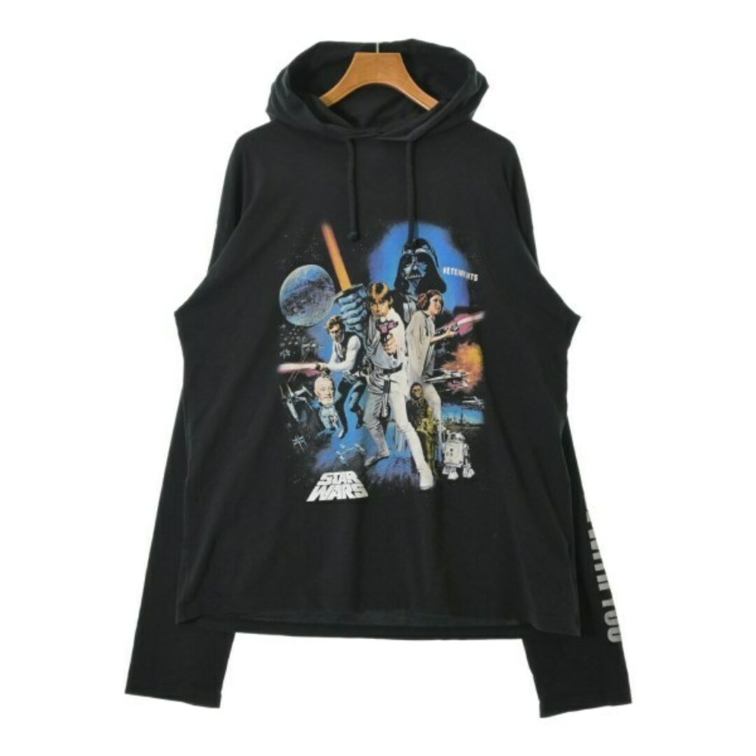 VETEMENTS ヴェトモン パーカー S 黒系 【古着】【中古】 VETEMENTS ヴェトモン パーカー S 黒系 【古着】【中古】
