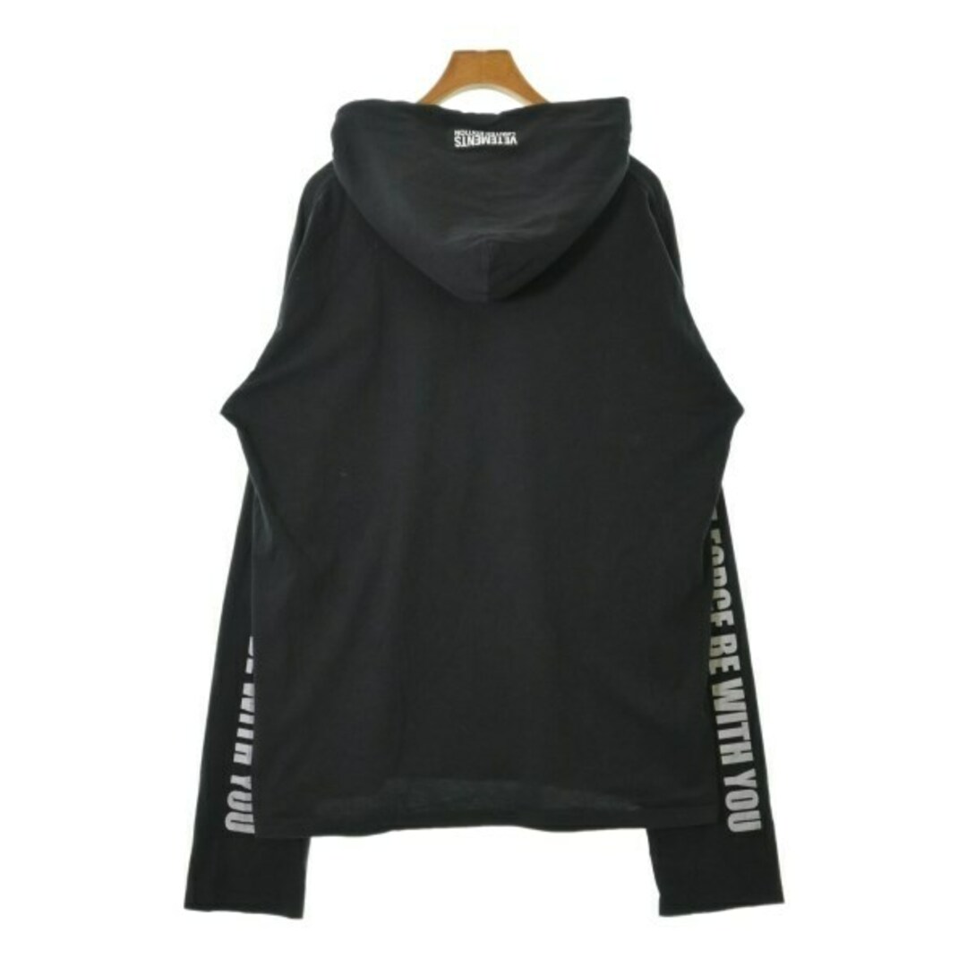 VETEMENTS ヴェトモン パーカー S 黒系 【古着】【中古】 VETEMENTS ヴェトモン パーカー S 黒系 【古着】【中古】