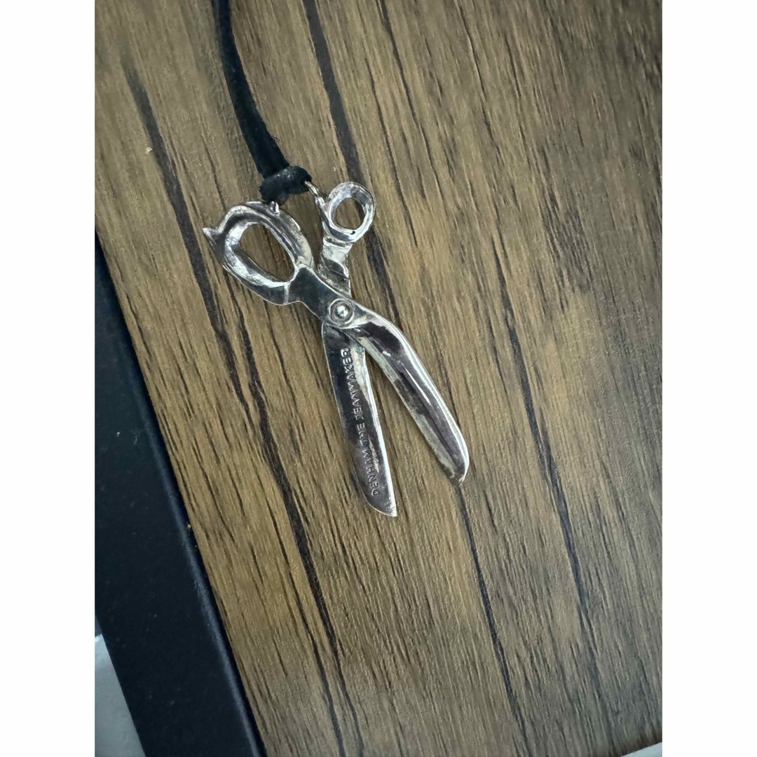 DENHAM SCISSORS NECKLACE シザーネックレス 革ひも付き DENHAM SCISSORS NECKLACE シザーネックレス 革ひも付き