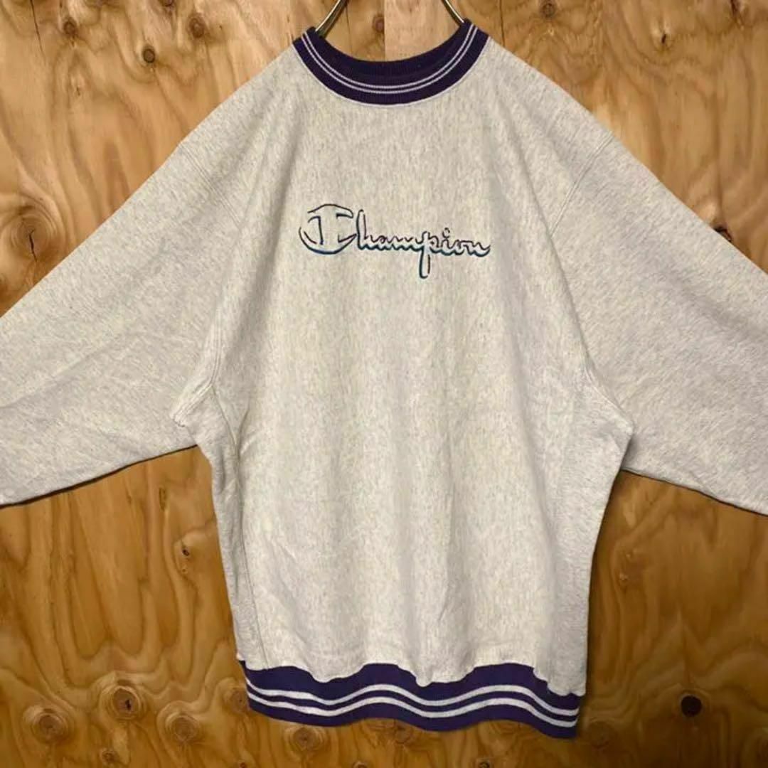 激レア リバースウィーブ リンガー トレーナー 刺繍 ロゴ 90s 激レア リバースウィーブ リンガー トレーナー 刺繍 ロゴ 90s