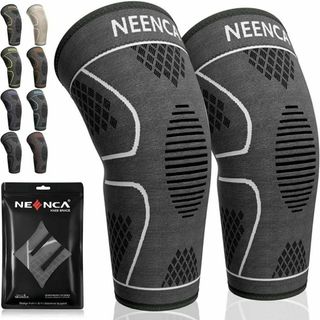 【XLサイズ】NEENCA 膝サポーター 2枚セット スポーツ用 男女兼用(トレーニング用品)