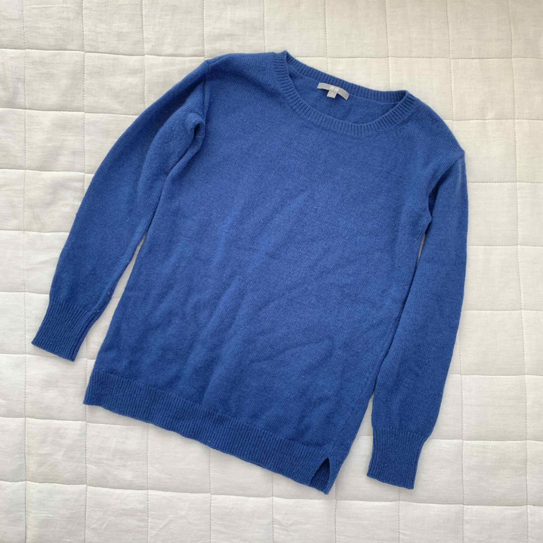 UNIQLO - ユニクロ ニット セーター トップス 長袖 ブルー 青 UNIQLO - ユニクロ ニット セーター トップス 長袖 ブルー 青