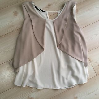 ザラ(ZARA)のZARA ノースリーブ シフォントップス(シャツ/ブラウス(半袖/袖なし))