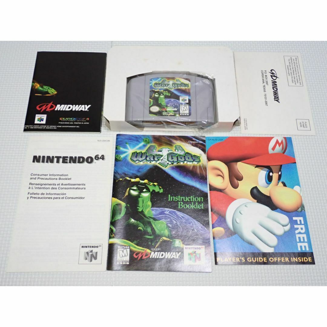 NINTENDO 64 - N64☆WAR GODS 海外版 北米版 端子清掃済 NINTENDO 64 - N64☆WAR GODS 海外版 北米版 端子清掃済