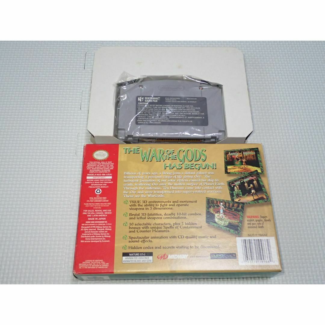 NINTENDO 64 - N64☆WAR GODS 海外版 北米版 端子清掃済 NINTENDO 64 - N64☆WAR GODS 海外版 北米版 端子清掃済