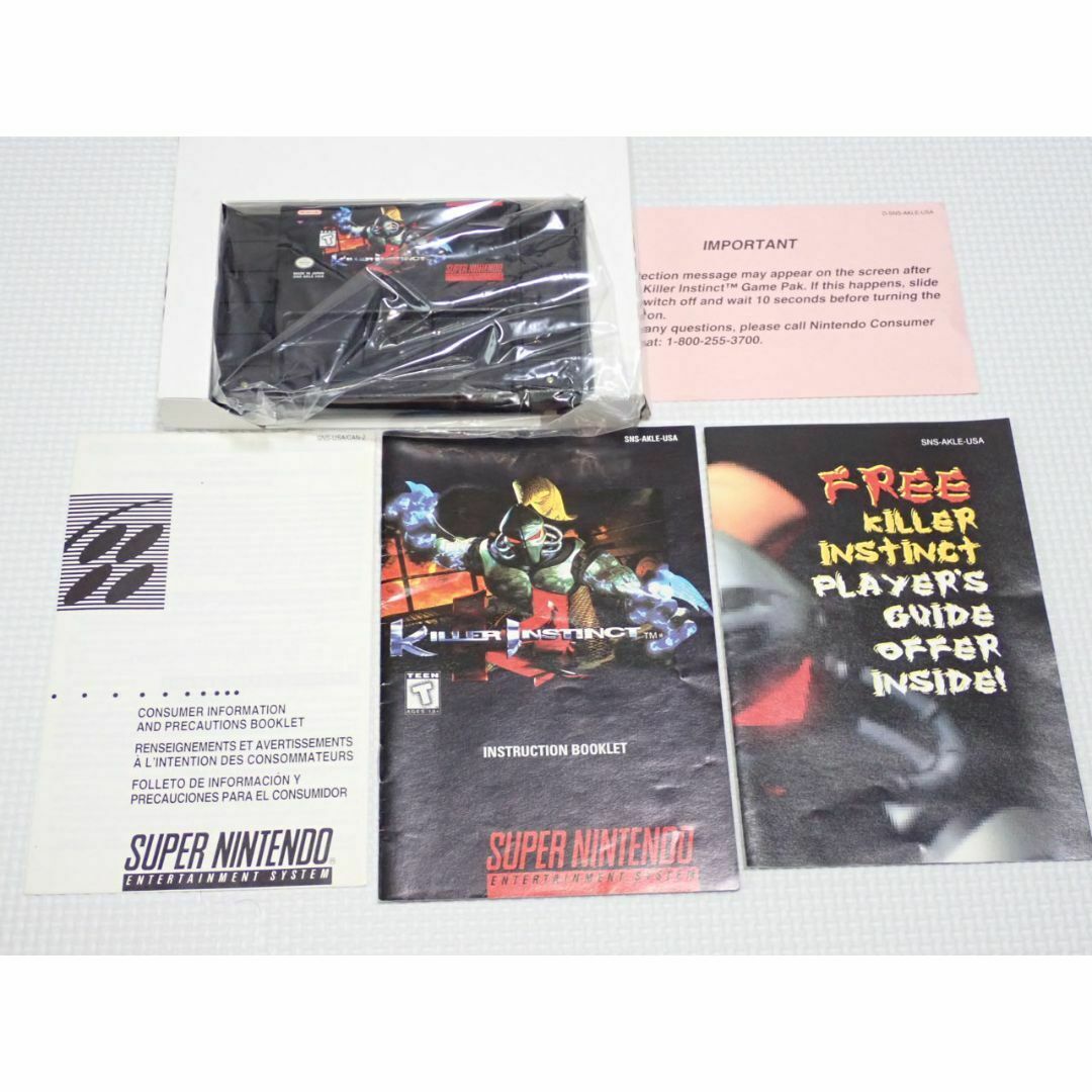 スーパーファミコン - SFC☆KILLER INSTINCT 海外版 北米版 SNES スーパーファミコン - SFC☆KILLER INSTINCT 海外版 北米版 SNES