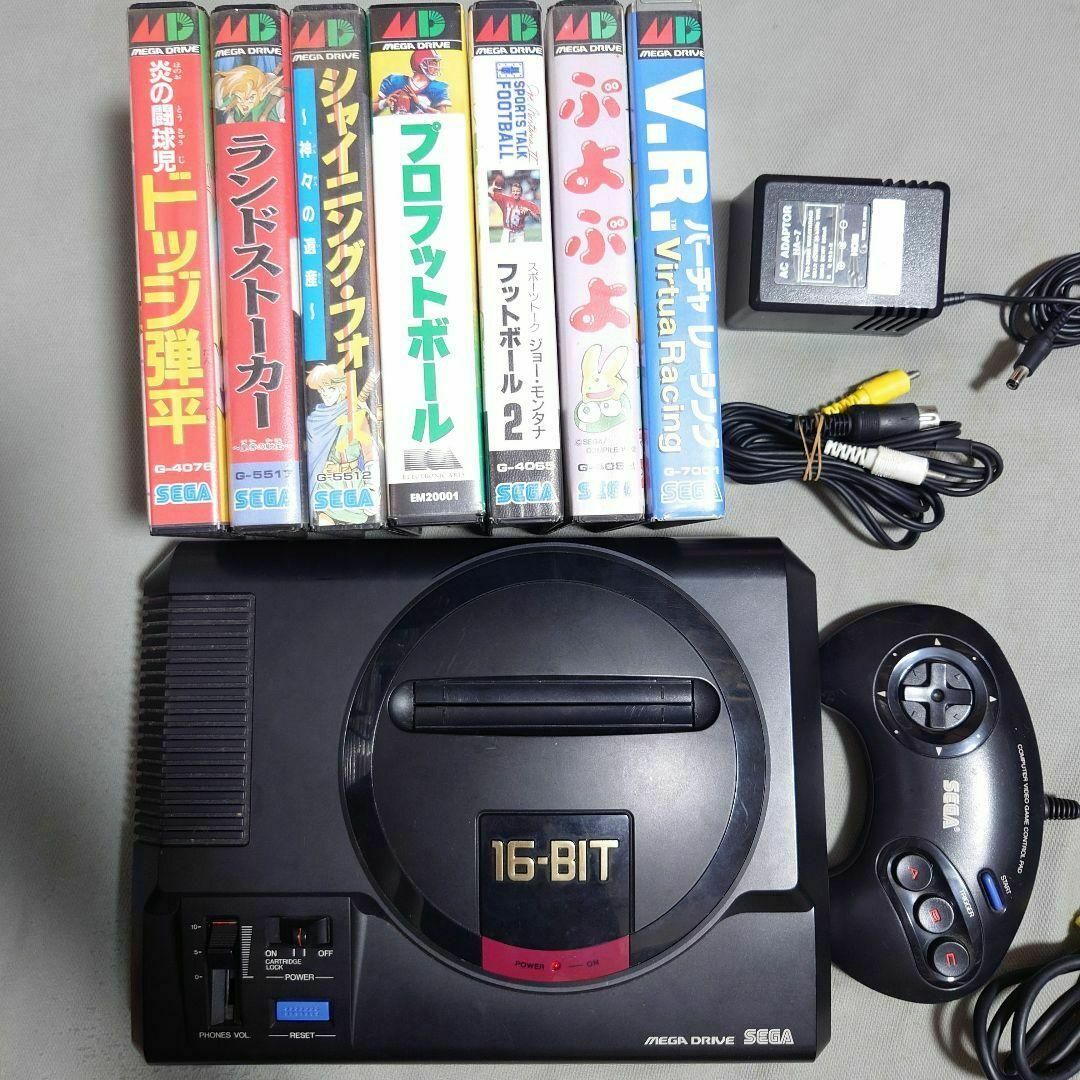 SEGA - メガドライブ 本体+ソフト7本セットの通販 by |セガ SEGA - メガドライブ 本体+ソフト7本セットの通販 by |セガ
