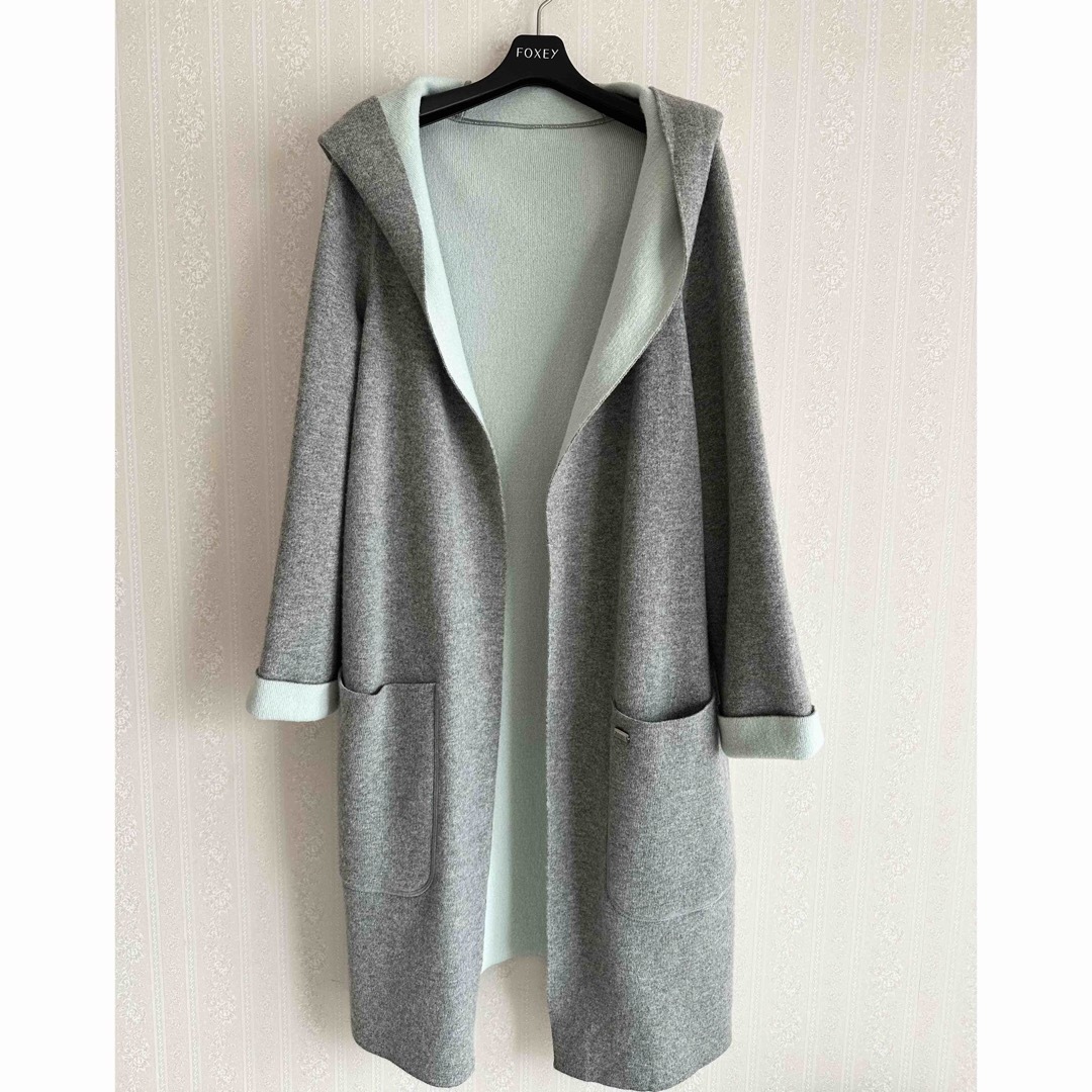 FOXEY(フォクシー)のFOXEY🎀フォクシー♡コート　リバーシブル レディースのジャケット/アウター(ロングコート)の商品写真