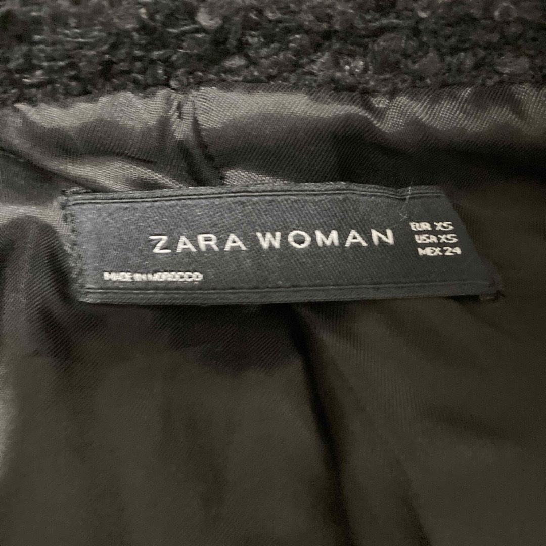 ZARA - ZARA ダブルブレスト テーラードジャケット ツイード ZARA - ZARA ダブルブレスト テーラードジャケット ツイード