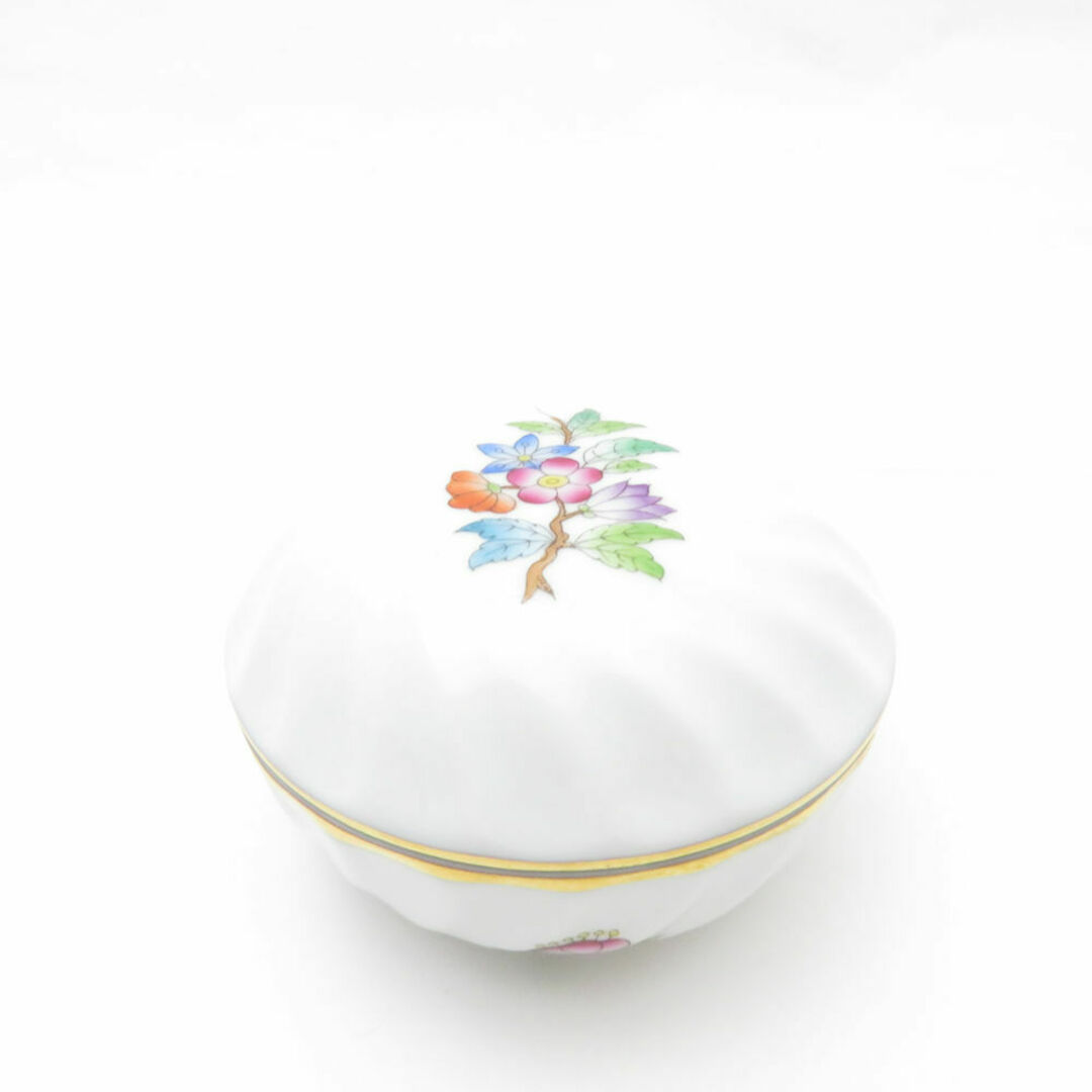 美品 Herend ヘレンド ヴィクトリア プレーン VA 6037 小物入れ 美品 Herend ヘレンド ヴィクトリア プレーン VA 6037 小物入れ
