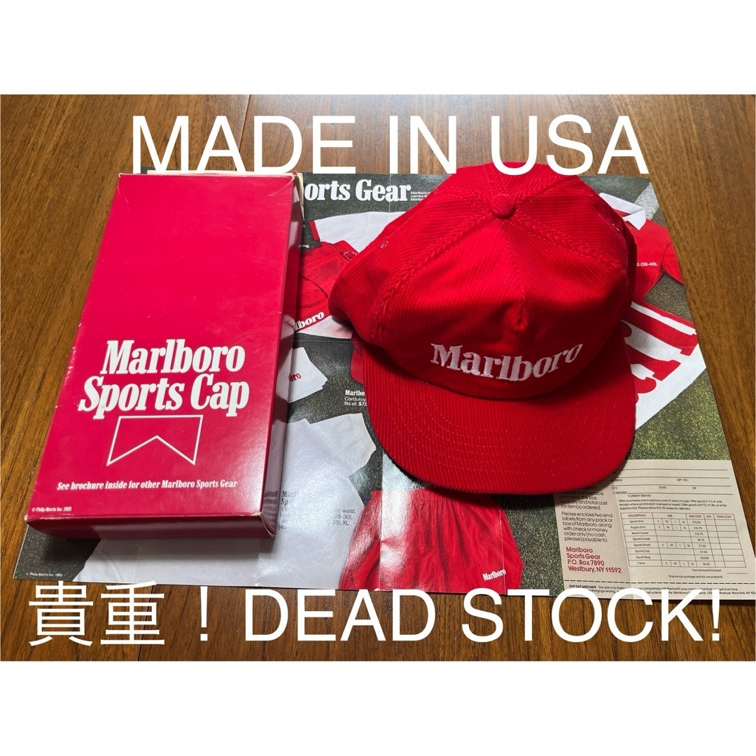 貴重!USA製!DEAD STOCK!Marlboro コーデュロイキャップ 貴重!USA製!DEAD STOCK!Marlboro コーデュロイキャップ