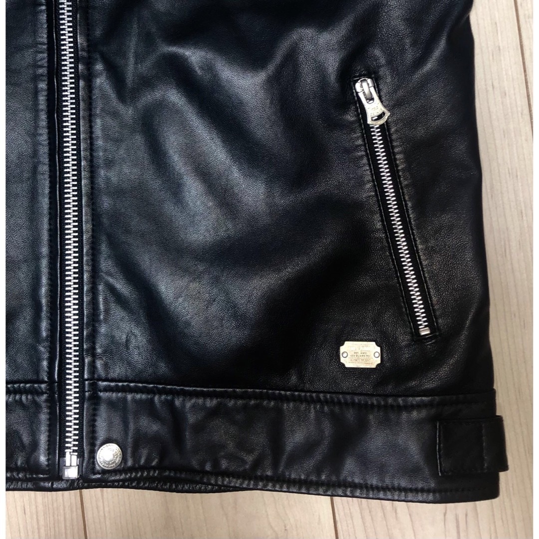 CRIMIE - L 良品 CRIMIE シングル ライダースジャケット レザー CRIMIE - L 良品 CRIMIE シングル ライダースジャケット レザー