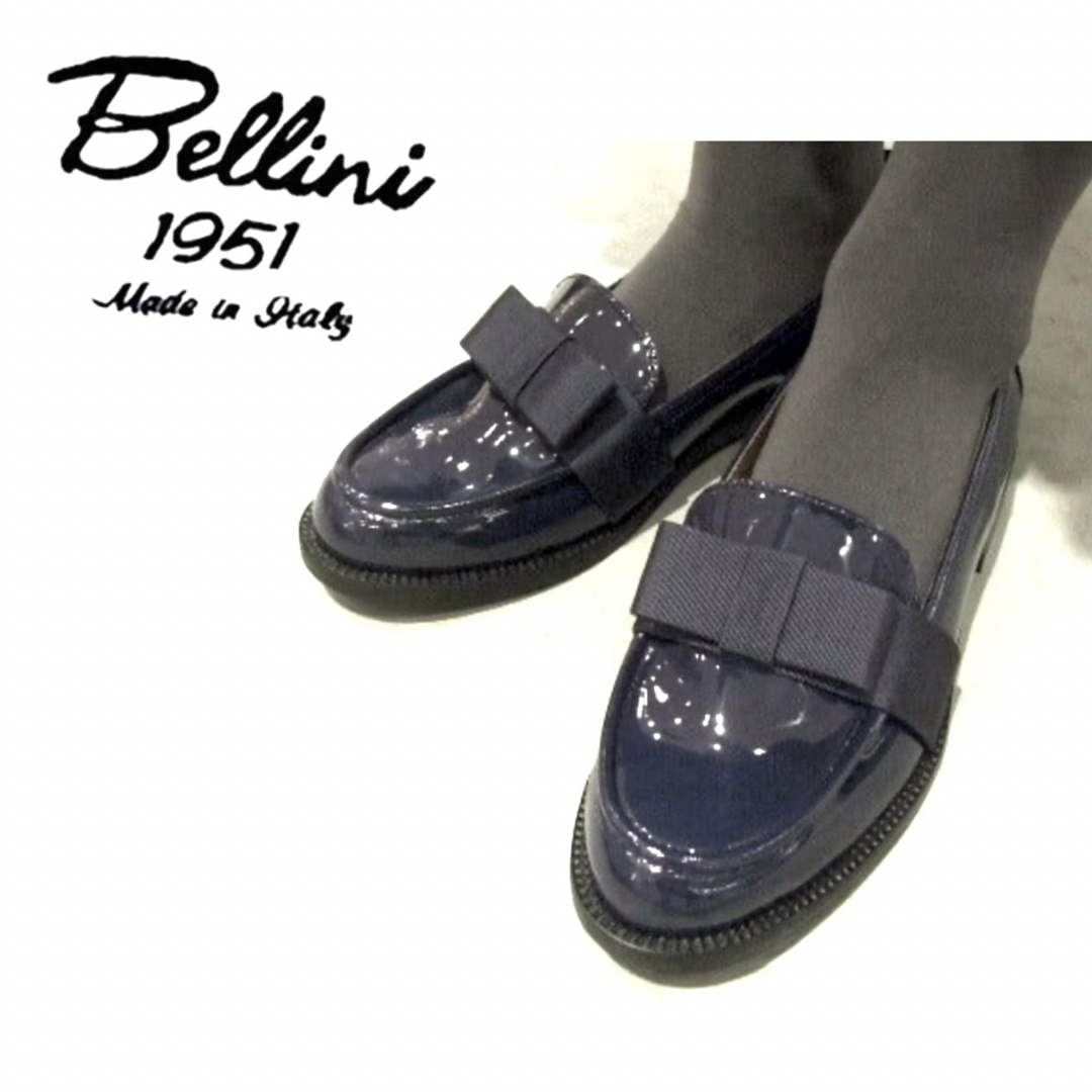 DIEGO BELLINI エナメル リボンローファー 36 DIEGO BELLINI エナメル リボンローファー 36