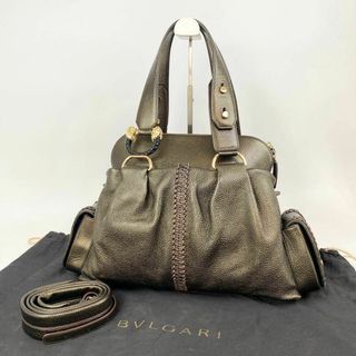 BVLGARI - 美品 ブルガリ BVLGARI 2way トートバッグ ショルダー BVLGARI - 美品 ブルガリ BVLGARI 2way トートバッグ ショルダー
