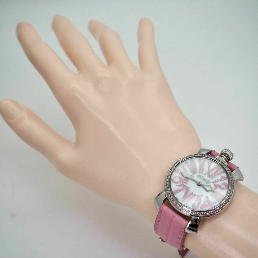 GaGa MILANO - 110【美品】ガガミラノ時計 ホワイトシェル GaGa MILANO - 110【美品】ガガミラノ時計 ホワイトシェル