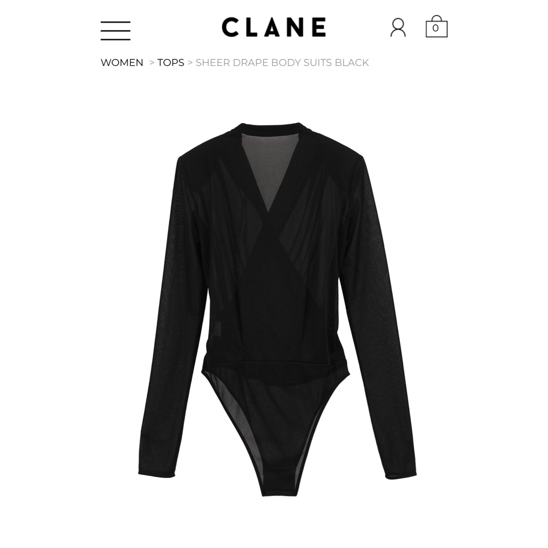 CLANE - CLANE SHEER DRAPE BODY SUITSの通販 by アリ'shop CLANE - CLANE SHEER DRAPE BODY SUITSの通販 by アリ'shop