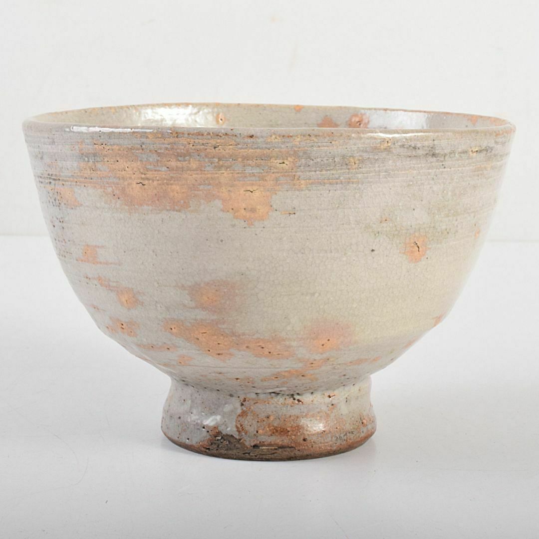 茶道具 萩焼 古萩 茶碗 袱紗・時代箱付 M R7849