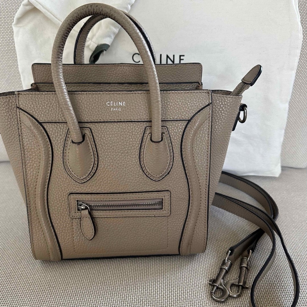 CELINE セリーヌ ラゲージ ナノ バッグ ハンドバッグ ショルダー CELINE セリーヌ ラゲージ ナノ バッグ ハンドバッグ ショルダー