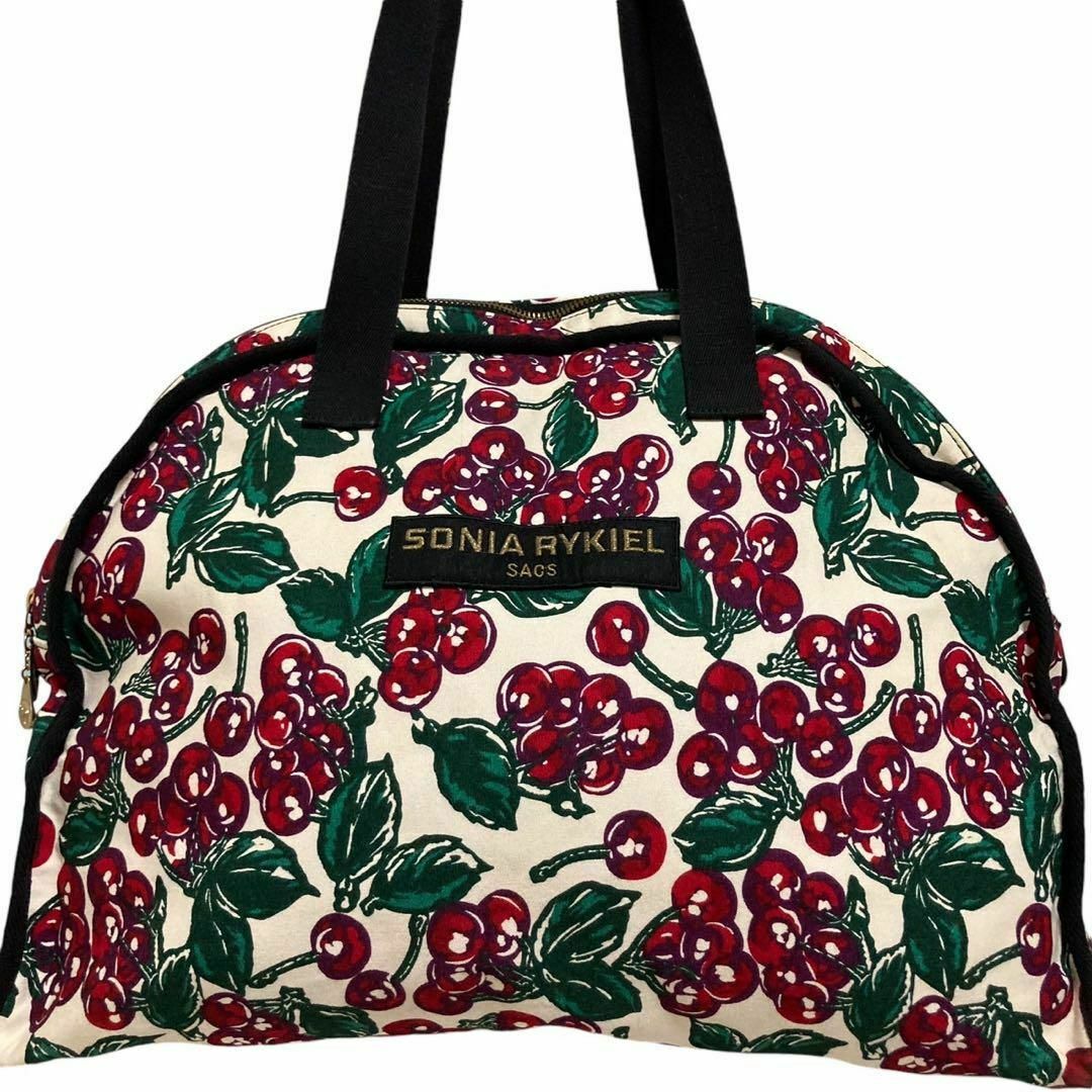 SONIA RYKIEL - 美品 トートバッグ ソニアリキエル チェリー 大 SONIA RYKIEL - 美品 トートバッグ ソニアリキエル チェリー 大