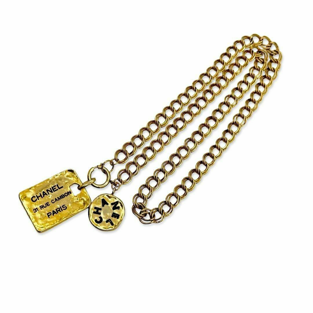 CHANEL - シャネル カンボンプレート ヴィンテージ ロング CHANEL - シャネル カンボンプレート ヴィンテージ ロング