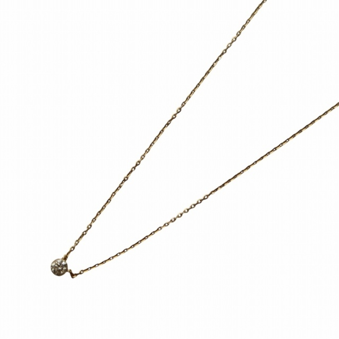 アガット 一粒ダイヤ ネックレス K18 0.9g ダイヤモンド 0.1ct アガット 一粒ダイヤ ネックレス K18 0.9g ダイヤモンド 0.1ct