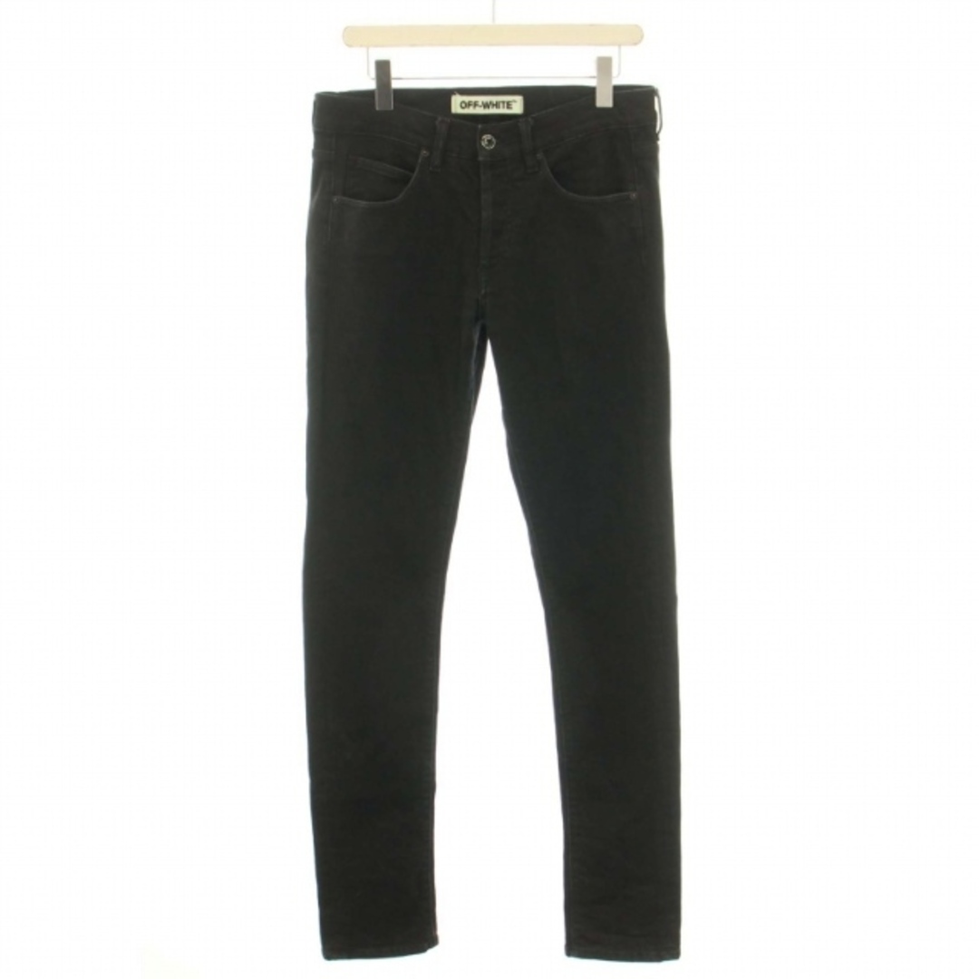 OFF WHITE DIAGONAL デニムパンツ ジーンズ 31 M 黒 白 OFF WHITE DIAGONAL デニムパンツ ジーンズ 31 M 黒 白