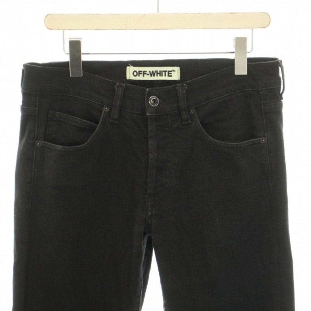 OFF WHITE DIAGONAL デニムパンツ ジーンズ 31 M 黒 白 OFF WHITE DIAGONAL デニムパンツ ジーンズ 31 M 黒 白