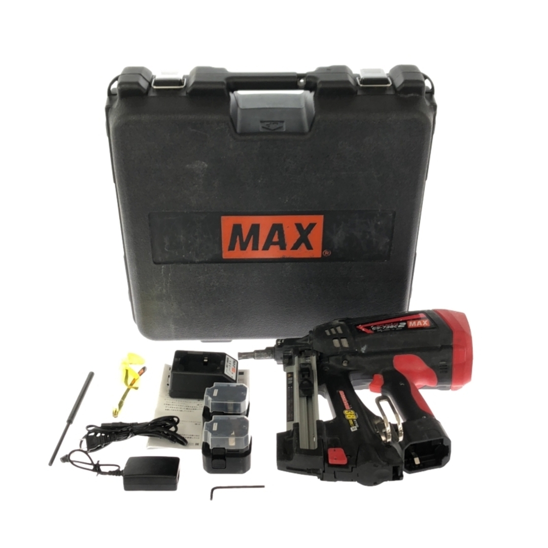 ☆中古品☆MAX マックス 6V ガスネイラ GS-738C2 バッテリー2個 ☆中古品☆MAX マックス 6V ガスネイラ GS-738C2 バッテリー2個