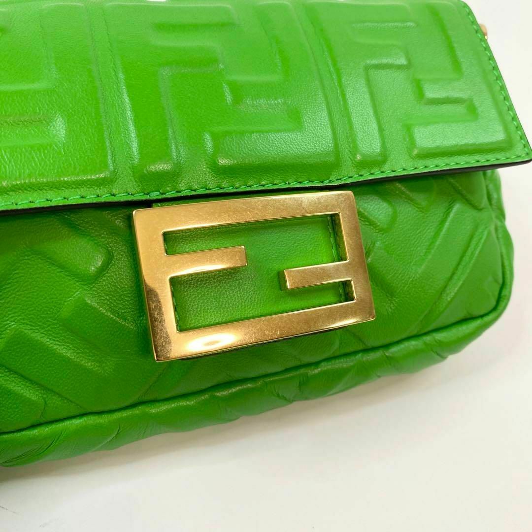 FENDI - 美品 フェンディ FENDI バケット グリーン 2way FENDI - 美品 フェンディ FENDI バケット グリーン 2way