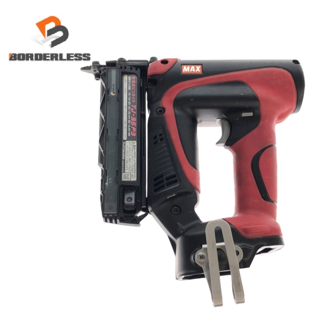 ☆中古品☆MAX マックス 18V 充電式ピンネイラ TJ-35P3 本体のみ ☆中古品☆MAX マックス 18V 充電式ピンネイラ TJ-35P3 本体のみ