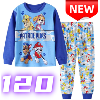 ⭐新品⭐パジャマ パウパトロール キッズ 上下セット 綿 男の子 女の子 120(パジャマ)